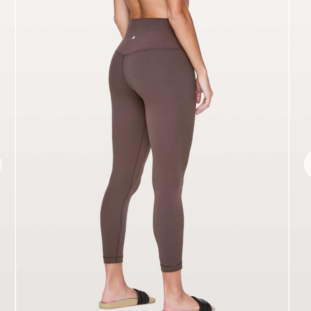 SOLD Lululemon align 7/8 black satin - Picture 2 of 7